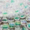 A pack of 200 acrylic glitter aurora bunny bow straight-hole candy bead DIY phone chain beads, pen accessories